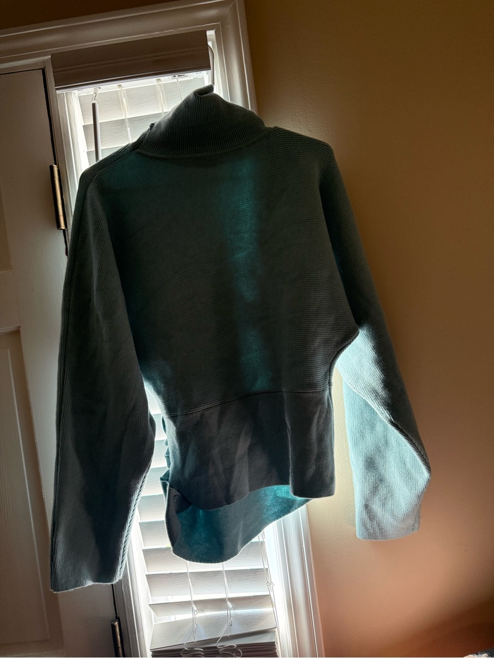 Women's Teal Pullover Sweater - Cozy Turtleneck